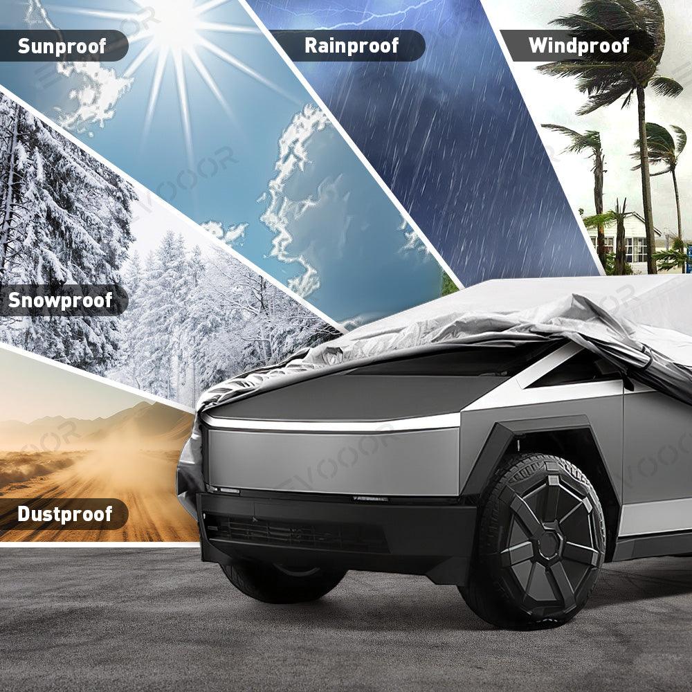 All-Weather Full Cover Outdoor Car Cover for Tesla Cybertruck - Evooor