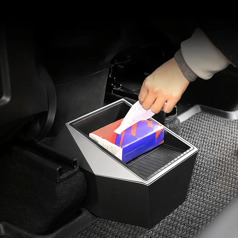 Premium Rear Cargo Organizer Compatible with Tesla Model Y 2021+ - Cybertruck-Inspired Design - Evooor