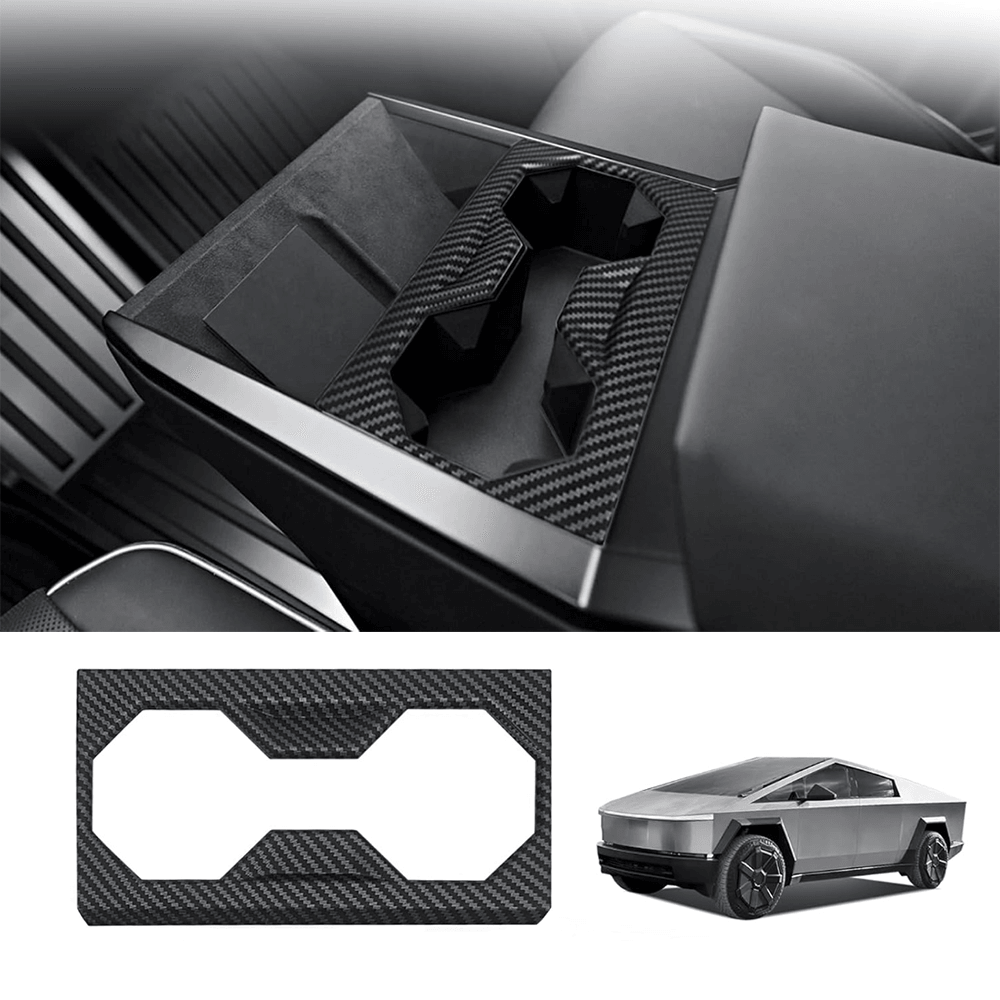Center Console Cup Holder Frame Trim Cover for Cybertruck - Evooor