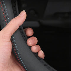 Nappa Leather D-Shaped Anti-Slip Steering Wheel Cover For VW ID.3 2025