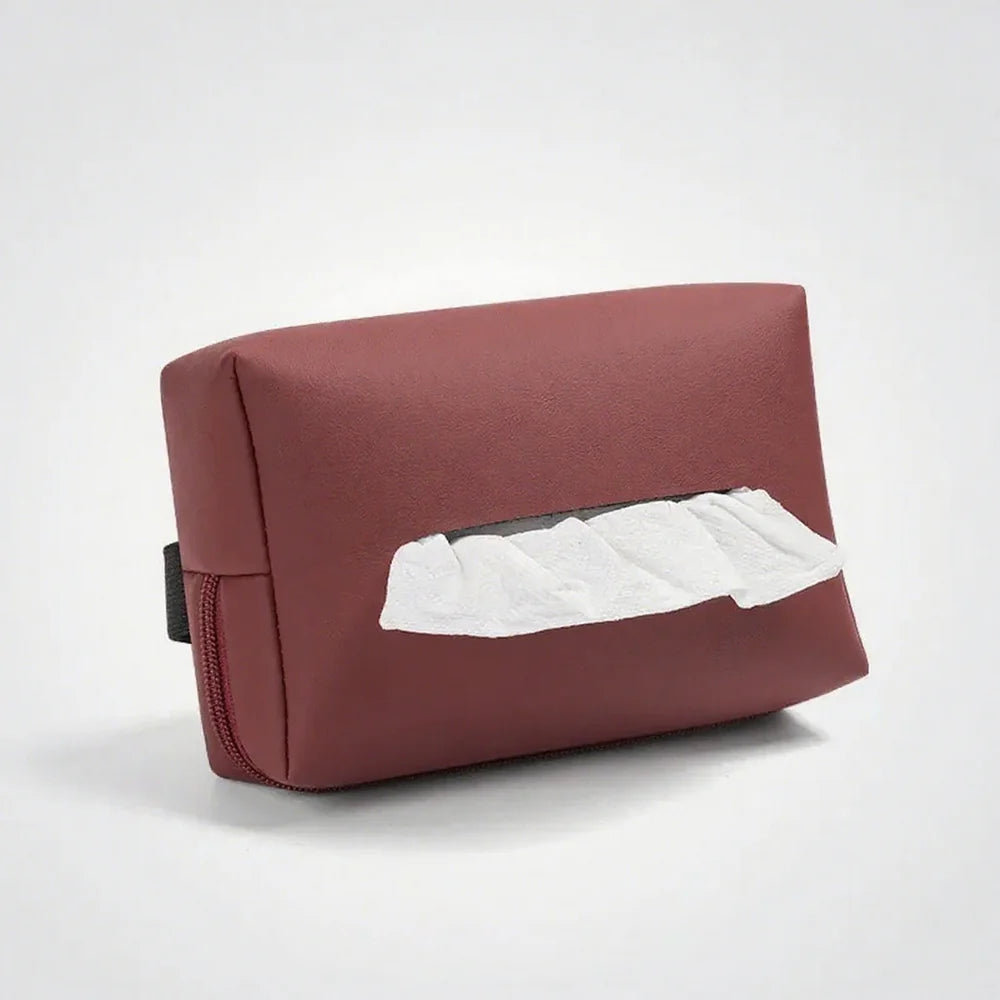 Leather Car Tissue Box For VW ID.3 - Evooor