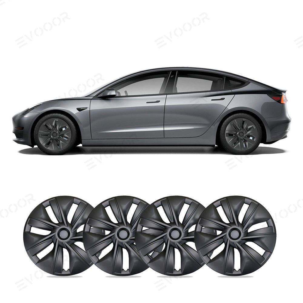 Model 3 18'' Aero Wheels Cover Hubcaps Replacement 4PCS for Tesla (2017-2023) - Evooor