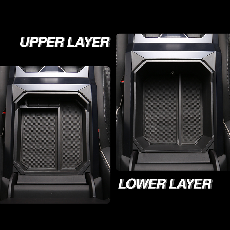 Double Layer Armrest Storage Box for Cybertruck - Evooor