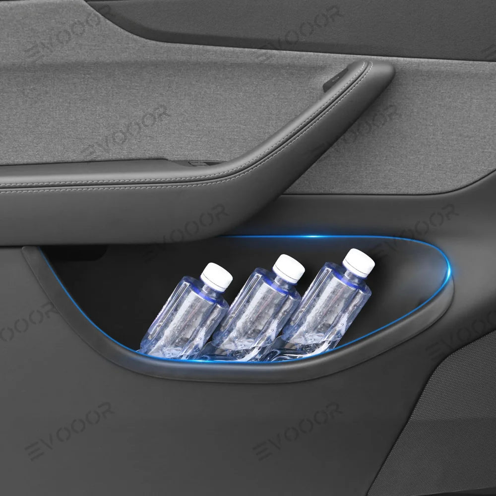 Teljes lefedettségű ajtótároló rendszerező – Vízálló és szennyeződésálló Tesla Model Y Juniper 2025+ modellhez