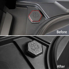 Windshield Washer Fluid Filler Cap Cover (Carbon Fiber Pattern ABS) for Tesla Cybertruck