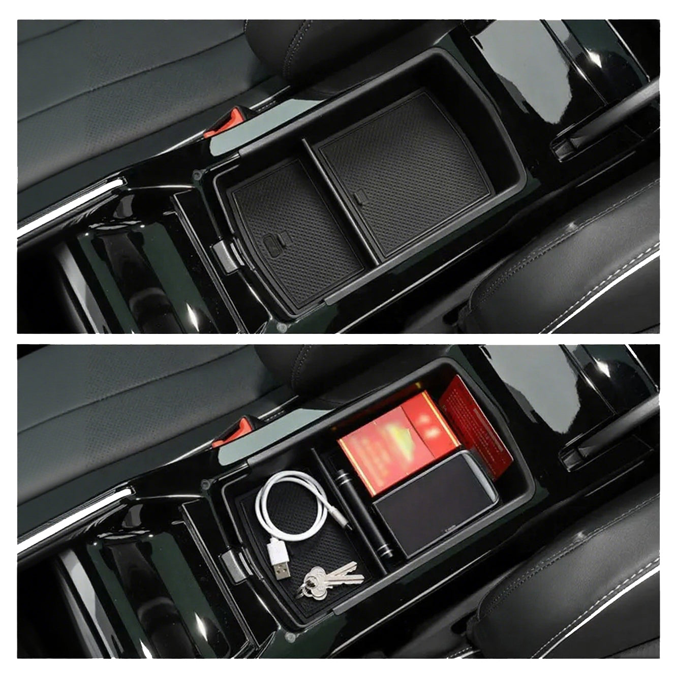 ABS Organizér úložné krabičky opěrky lokte středové konzole pro VW ID.4 2021–2025