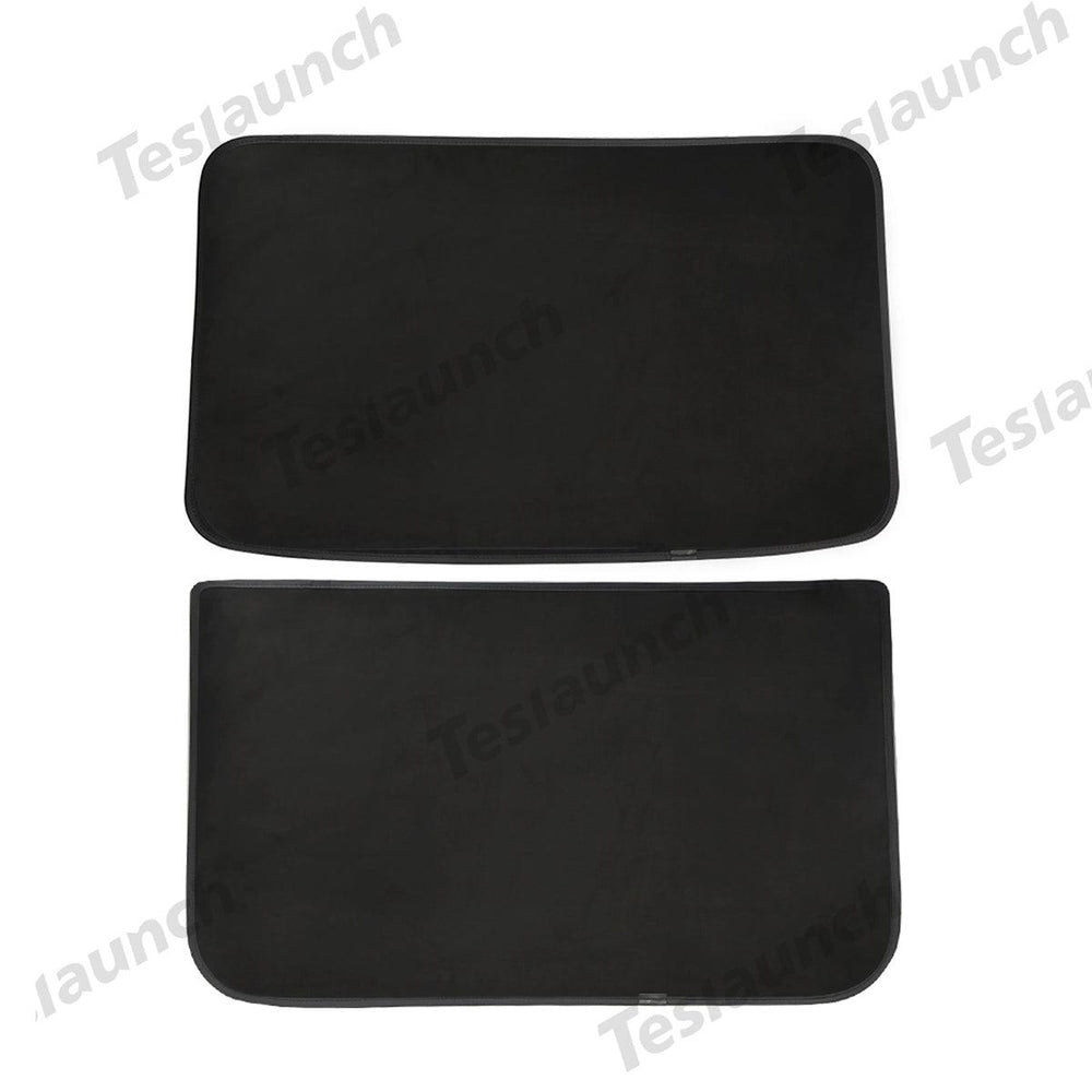 Enhanced Sunroof Sunshade with Reflective Ice Crystal and Suede for Tesla Model 3 - Optimized Shade for 2024 Edition - Evooor