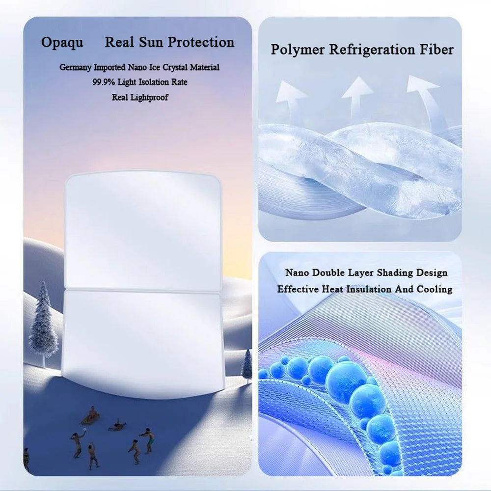 Chamois Leather/Woven Fabric Sunroof Sunshade For VW ID.4 2025 - Evooor