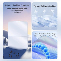 Chamois Leather/Woven Fabric Sunroof Sunshade For VW ID.4 2025 - Evooor