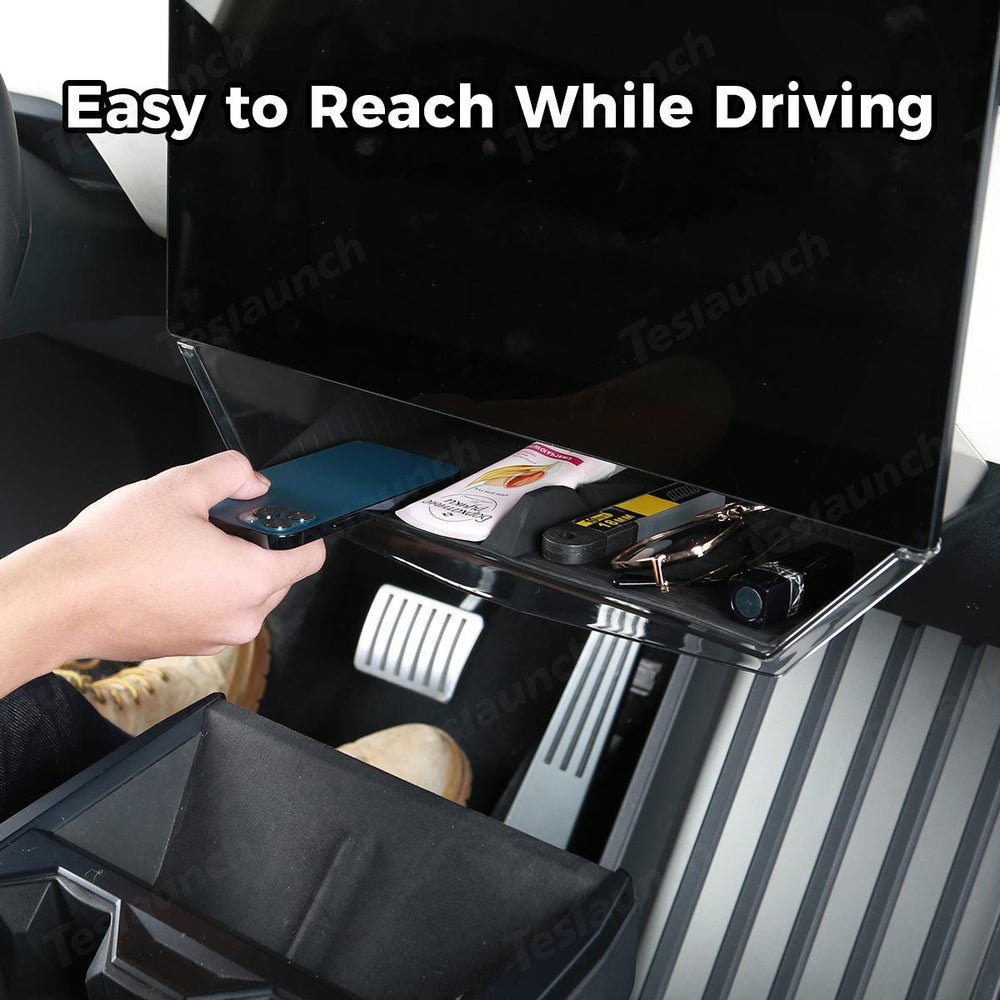 Under Central Control Screen Hidden Storage Box for Cybertruck - Evooor