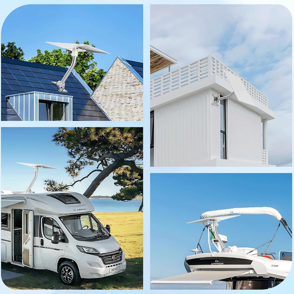 Stainless Steel 360-Degree Adjustable Mount Kit for Starlink Generation 3 Satellite Dish - Evooor