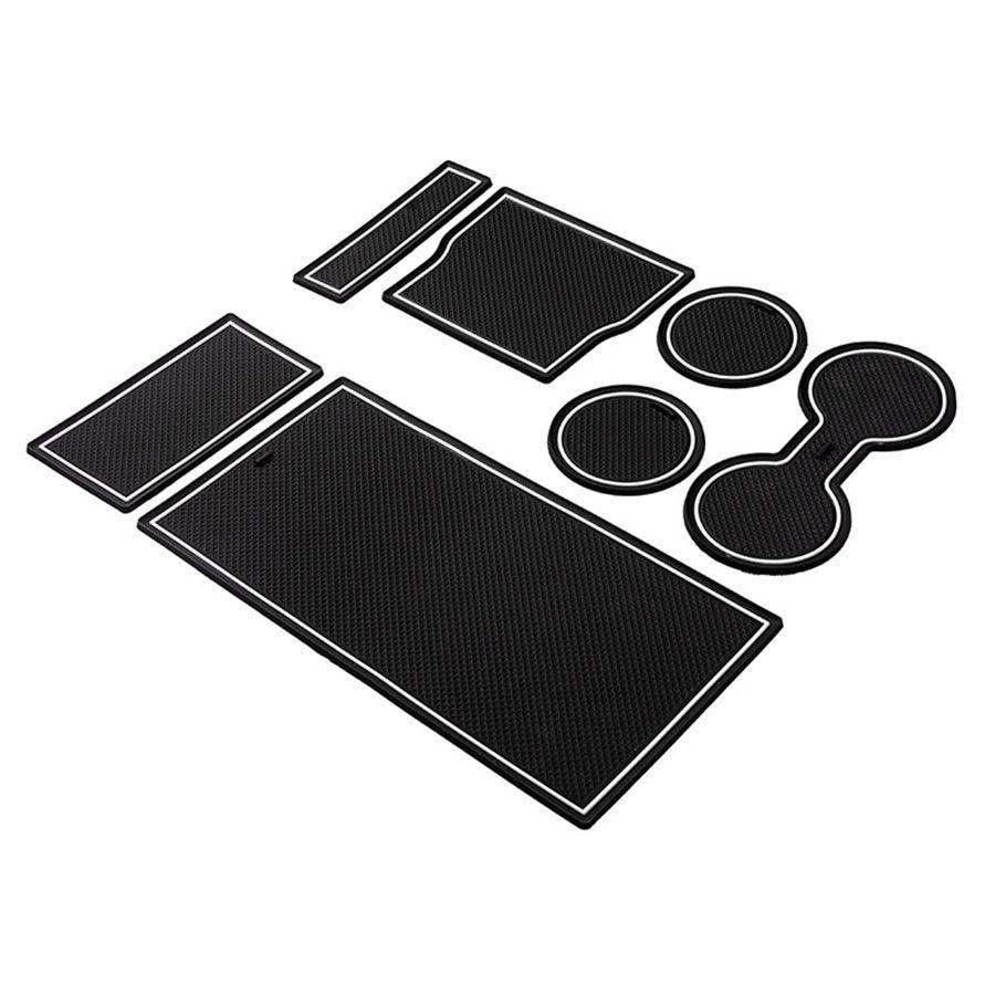 Model 3 Center Console & Cupholder Liner Kit Mat for Tesla(2017-2020) - Evooor