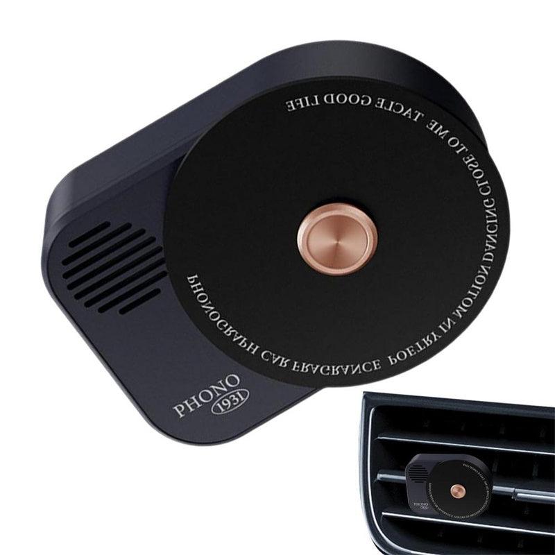 Tesla Model 3/Y Car Aromatherapy Diffuser Retro Phonograph Auto Freshers Creative Record Player Shape - Evooor