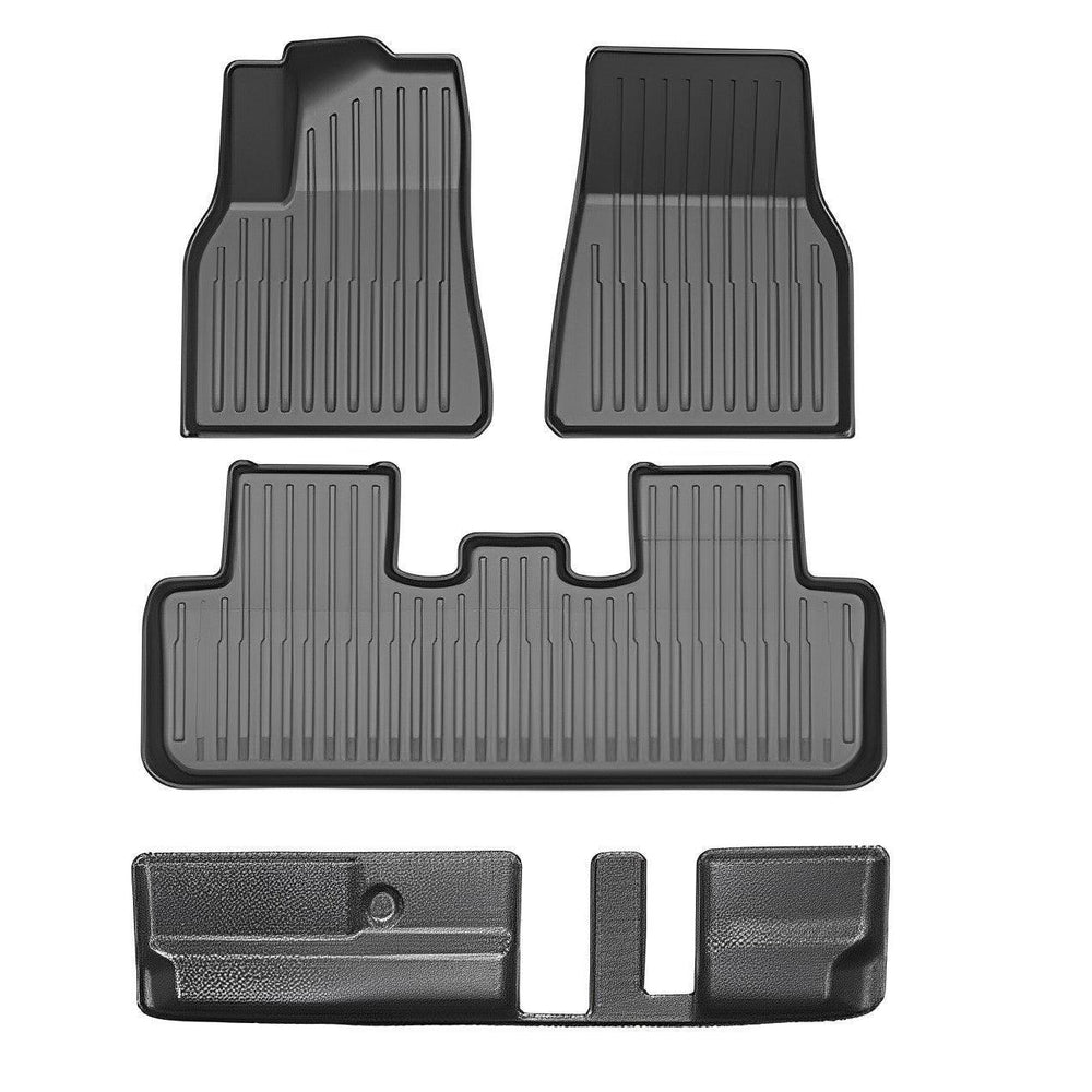 Tesla Model Y All-Weather Floor Mats Full Set Trunk Mat Cargo Mat Frunk Cargo Liner (2020-2023) - Evooor