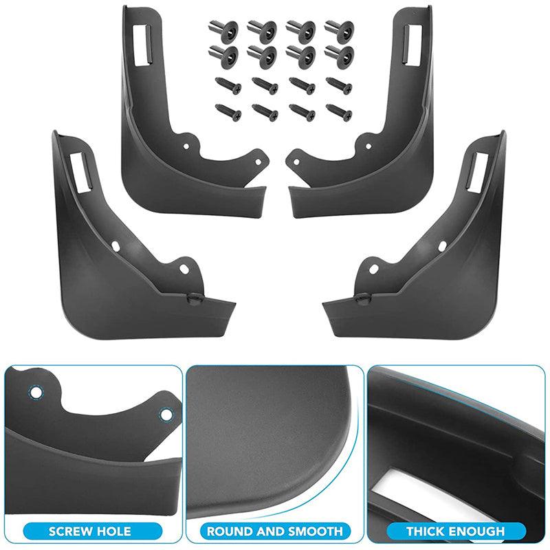 Model Y Mudflaps Splash Guards MudGuards Mud Flaps Fender Car Protect 4 PCS for Tesla (2020-2023) - Evooor