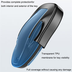 <tc>Model</tc> 3/Y/S/X Funda para llavero Llavero de metal de aluminio para Tesla(2012-2023)