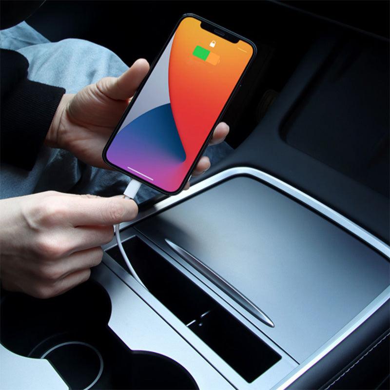 Tesla Model 3/Y Center Console Organizer with Phone Holder and Storage Compartment - 2021-2023 Model Years - Evooor