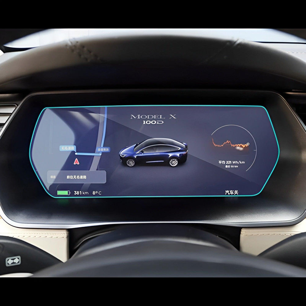 Model X/S Tempered Glass (9H) Screen Protector- Impact and Scratch-Resistant Screen Protective Film for Tesla(2012-2020) - Evooor