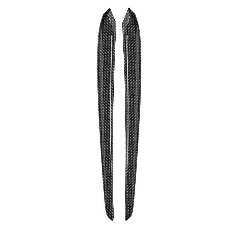 Model 3 [Real Carbon Fiber] Door Trim Cover, Front Door Trim Panel Caps For Tesla (2021-2023) - Evooor