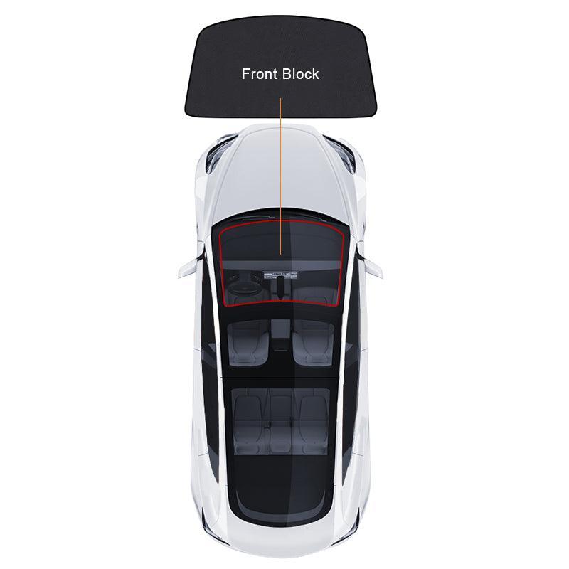 Model S Panoramic Sunshades Openable Sunroofs Sun Visor Accessories For Tesla(2015-2023) - Evooor