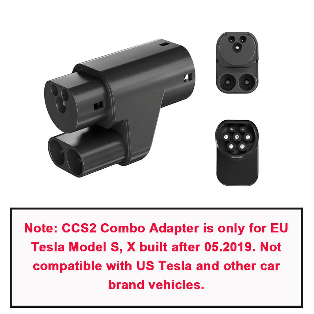 Type 2 EV Charging Adapter for European Tesla Model S/X - CCS2 Compatible (Exclusive for Tesla Vehicles) - Evooor