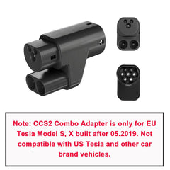 Type 2 EV Charging Adapter for European Tesla Model S/X - CCS2 Compatible (Exclusive for Tesla Vehicles) - Evooor