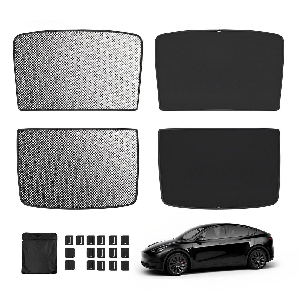 Tesla Model 3/Y Reflective Sunroof Sunshade- Lightweight Reflective Silver Coated Sun Visor - Evooor