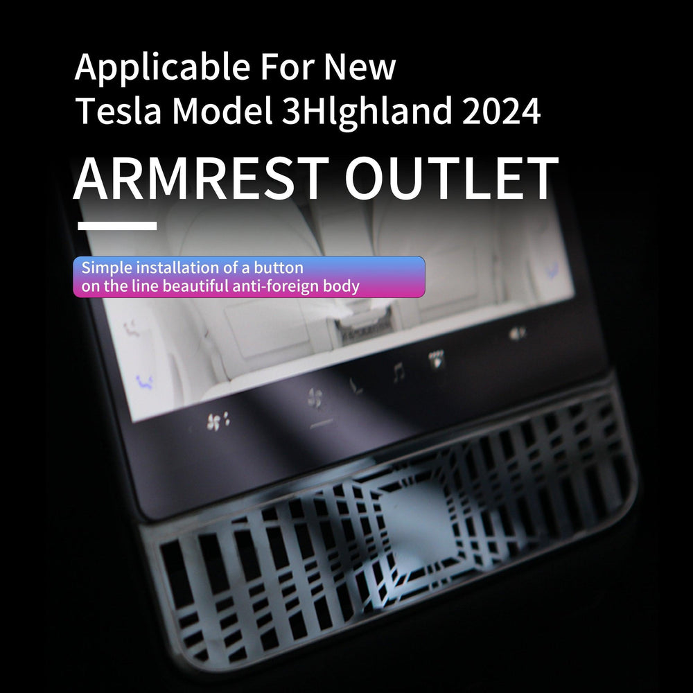 2024 Tesla Model 3 Highland Door Speaker Protective Cover Rear Exhaust Air Vent Protective Cover - Evooor