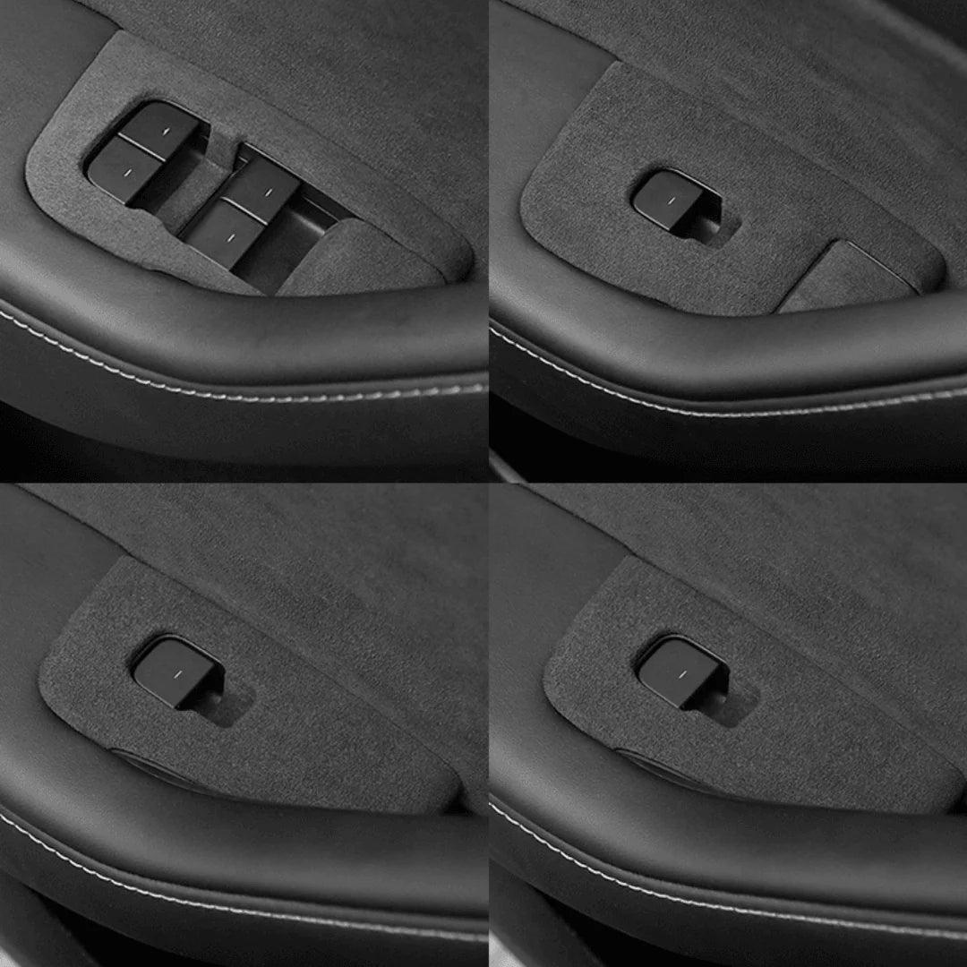 Model 3/Y Tesla Alcantara Window Switch Button Cover for Tesla(2017-2023)-for Left Hand Drive - Evooor