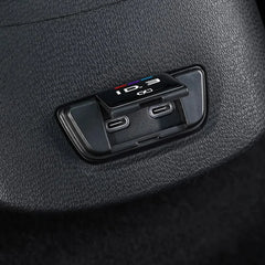 Alloy Rear Seat Charging Port USB Hole Anti-Clogging Protective Cover For VW ID.3 2021-2022 - Evooor