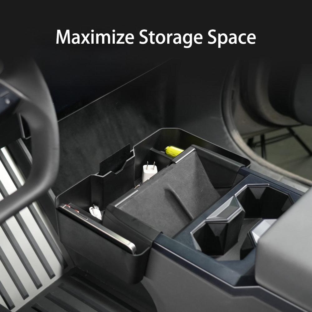 Extended Center Console Organizer Storage Box for Cybertruck - Evooor