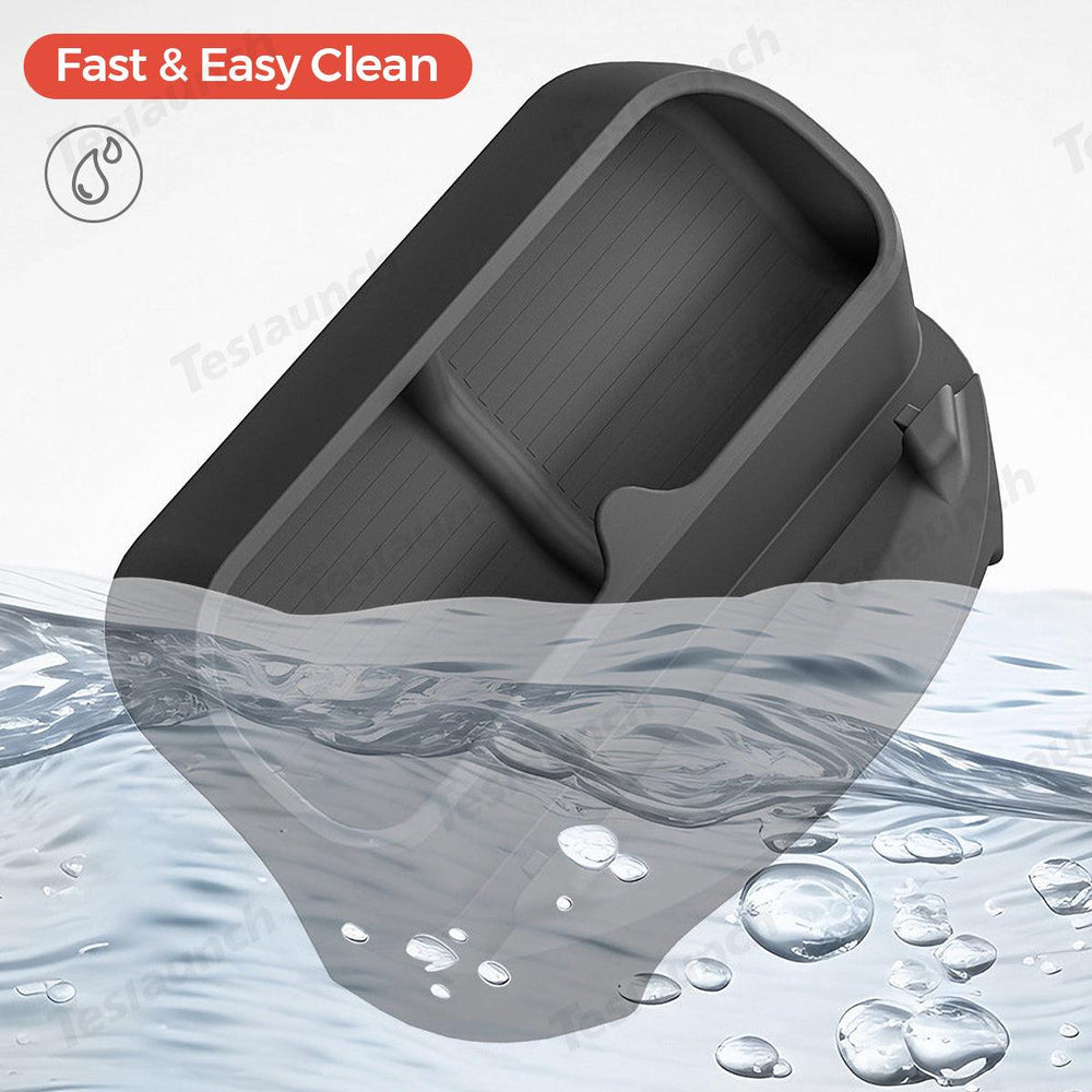 Multi-Function Steering Wheel Phone Mount & Glasses Holder for Tesla Model Y Juniper 2025+ - Evooor