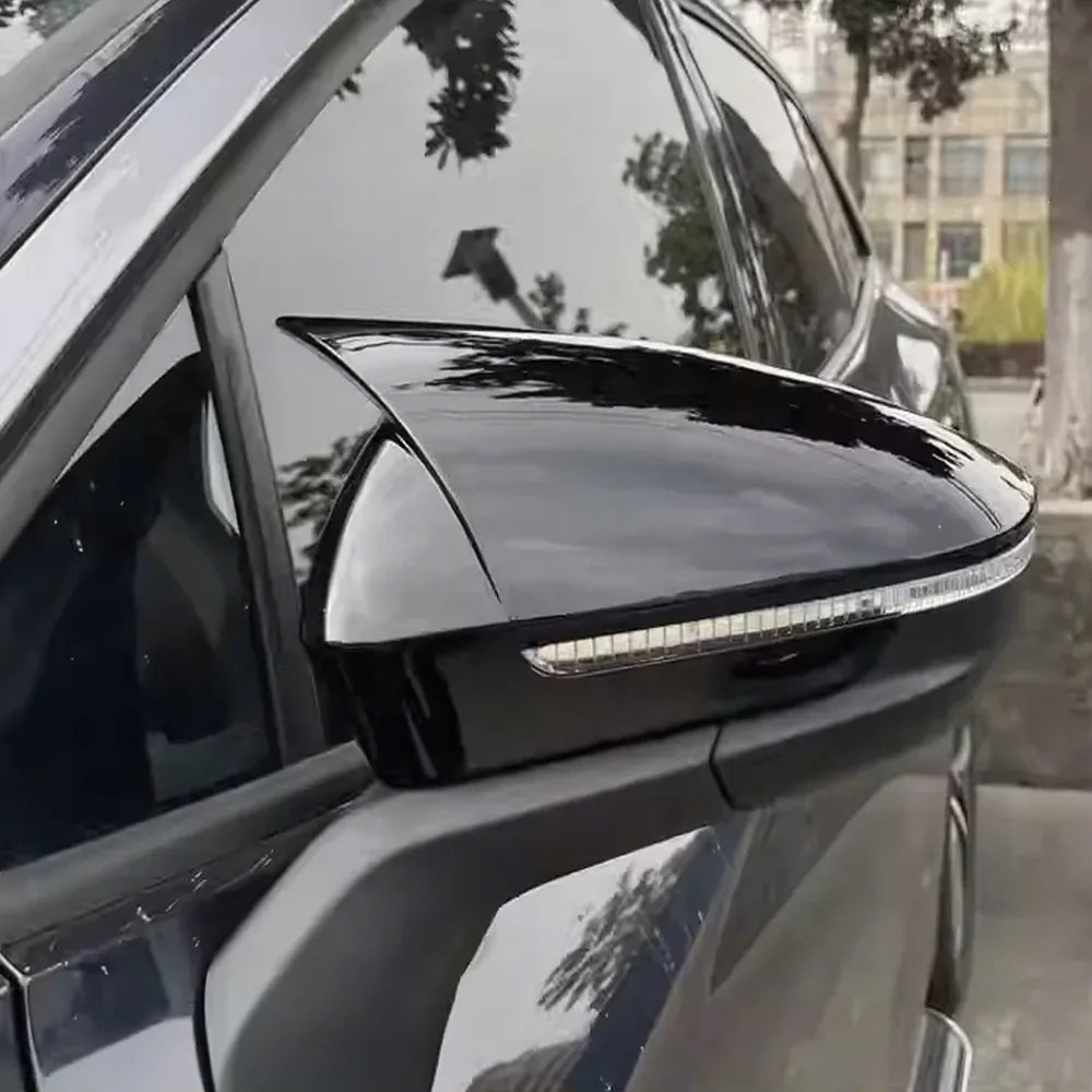 ABS Bull Horn Style Rearview Mirror Covers For VW ID.4 2021–2025 (2PCS) - Evooor