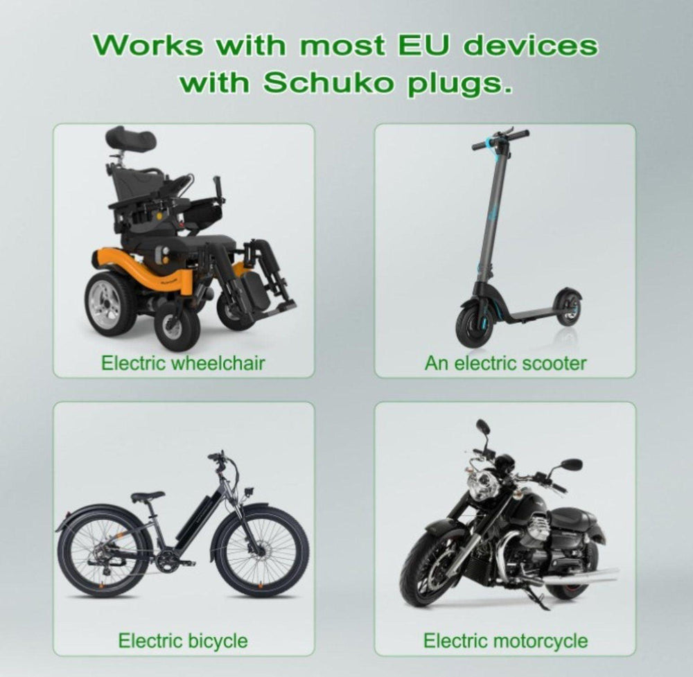 Universal Type 2 EV Charging Cable with Schuko Plug - Evooor