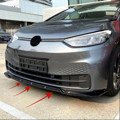 PP Front Bumper Lip Spoiler For VW ID.3 2019-2022 - Evooor