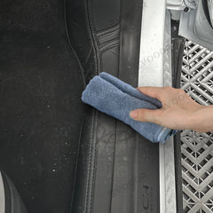 Napa Leather Door Sill Protectors 4-Piece Set – Full Coverage for Tesla Model Y Juniper 2025+