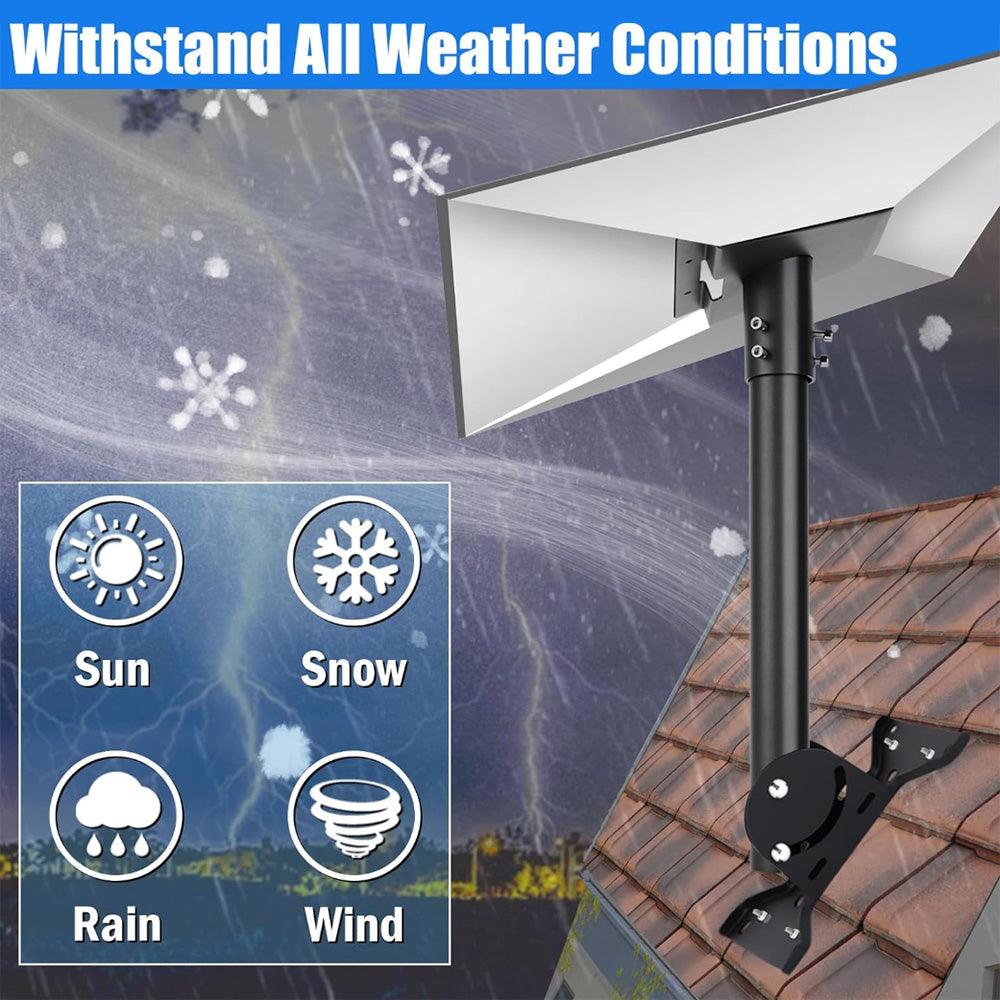 Durable Roof Pole Mount Kit for Starlink Gen 3 Satellite Dish Installation - Evooor