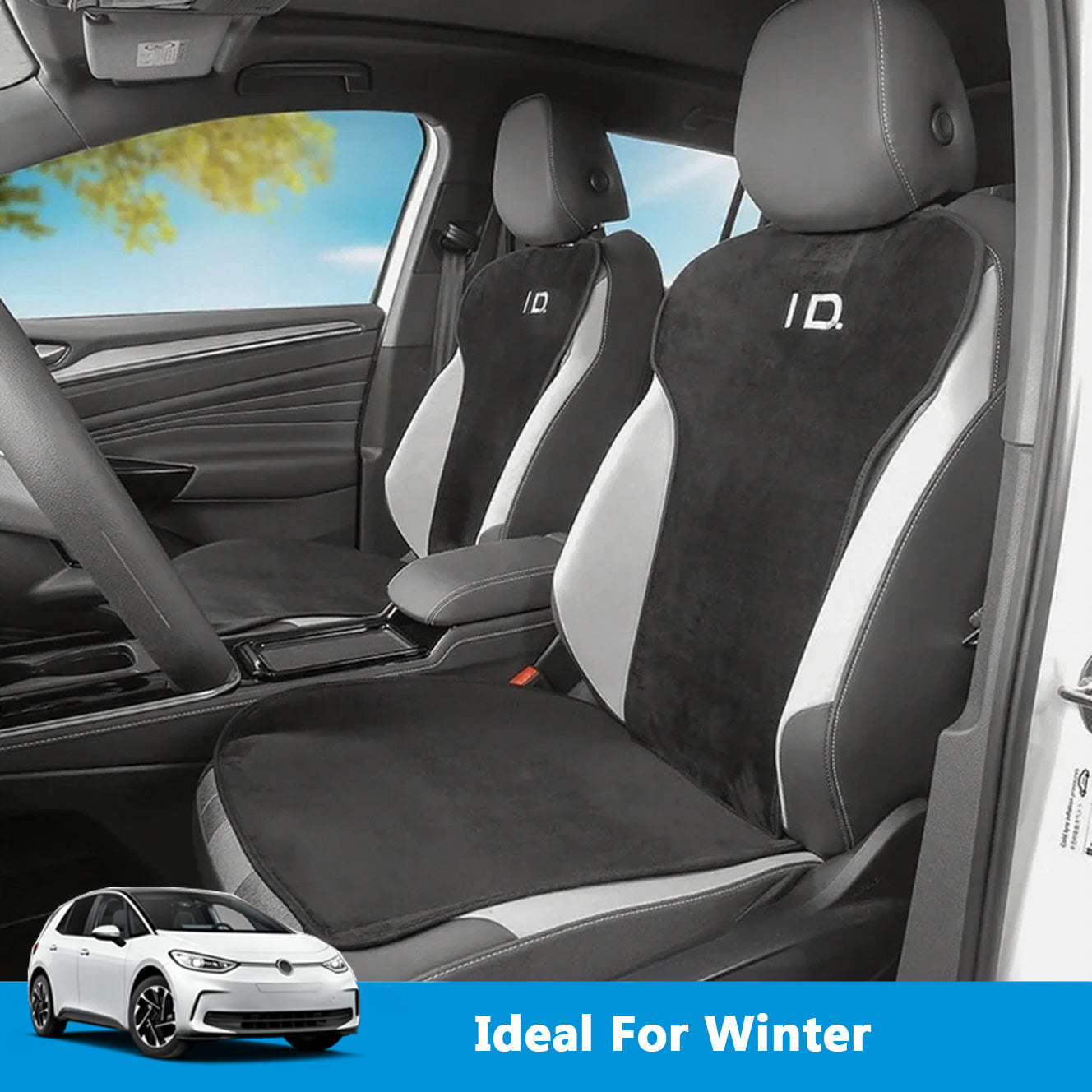 Thickened Flannel Seat Cushion For VW ID.3 2021-2025 - Evooor