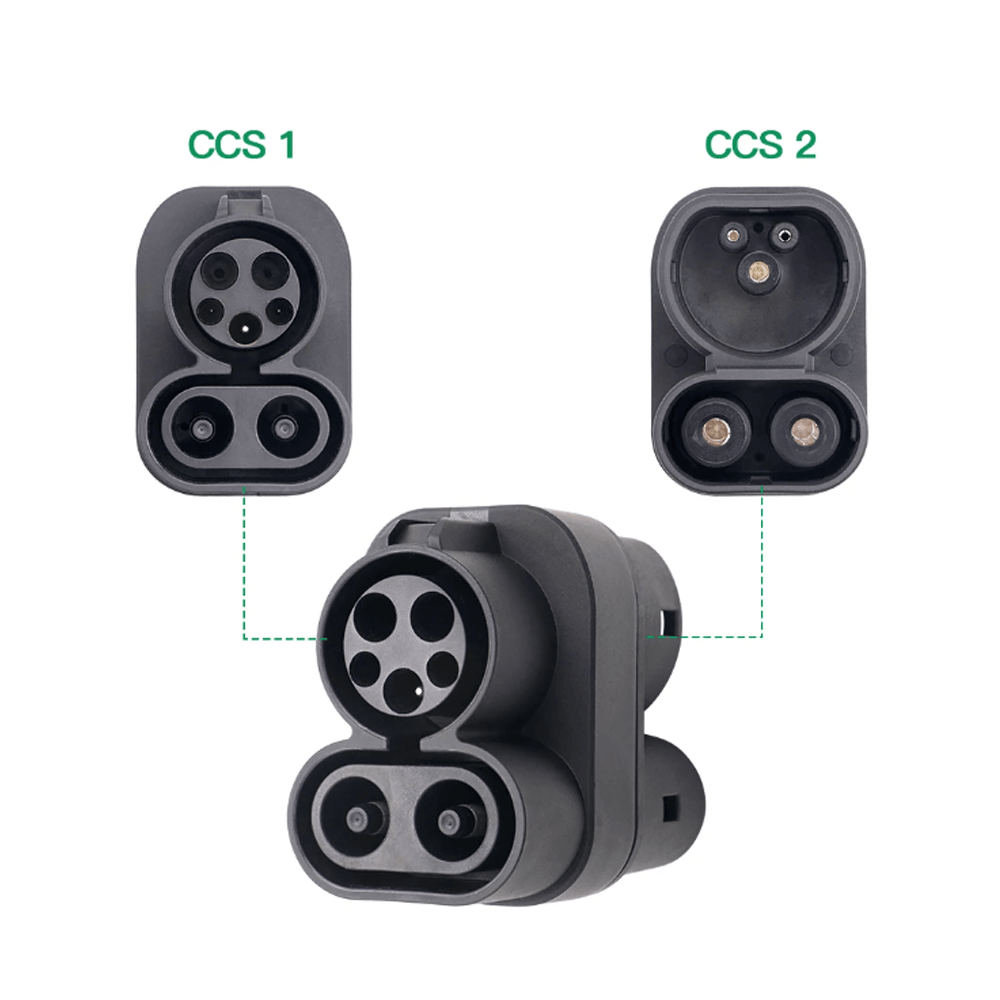EV Charging Adapter: Upgrade from CCS1 to CCS2 for Faster Charging Speeds - Evooor
