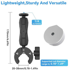 Universal Adjustable Clamp Mount for Satellite Dishes - Compatible with Starlink Mini Dish - Evooor