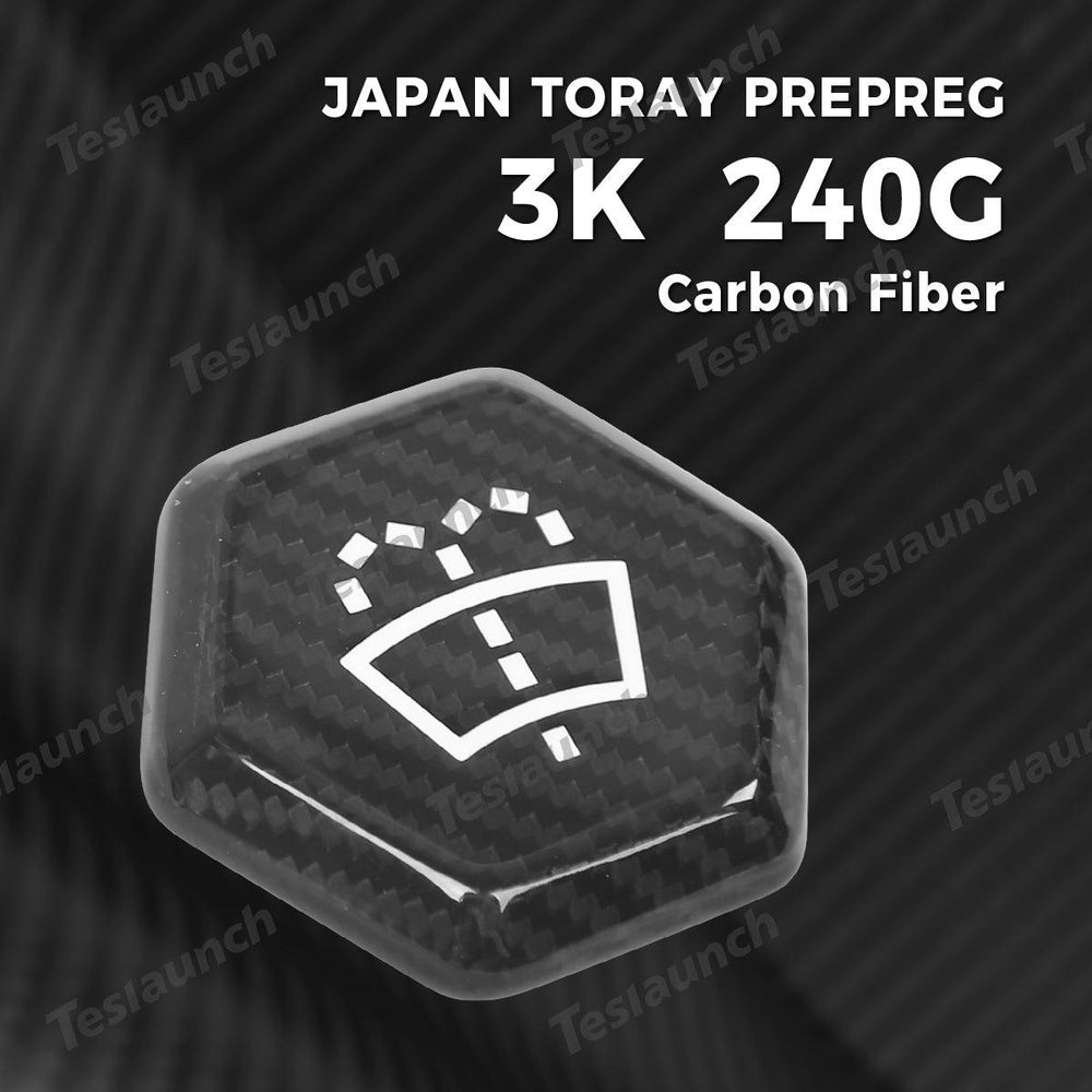 [Real Carbon Fiber] Windshield Washer Fluid Cap Cover for Tesla Cybertruck - Evooor