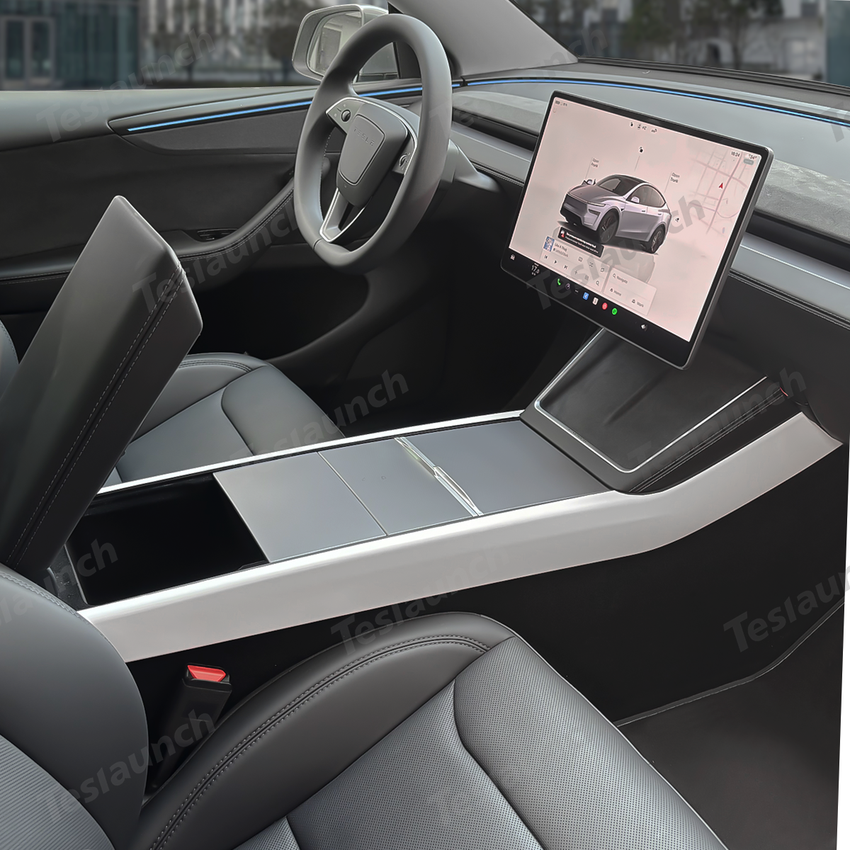 Tesla Model Y Juniper 2025+ Center Console Panel Trim - Upgrade Your Interior Styling! - Evooor