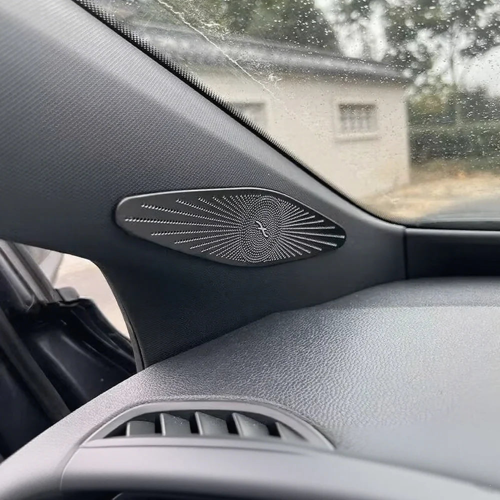 Stainless Steel A-Pillar Speaker Trim Sticker For VW ID.4 2021-2025(2PCS) - Evooor