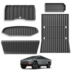 All Weather TPE Floor Mats Cargo Liners Set for Cybertruck