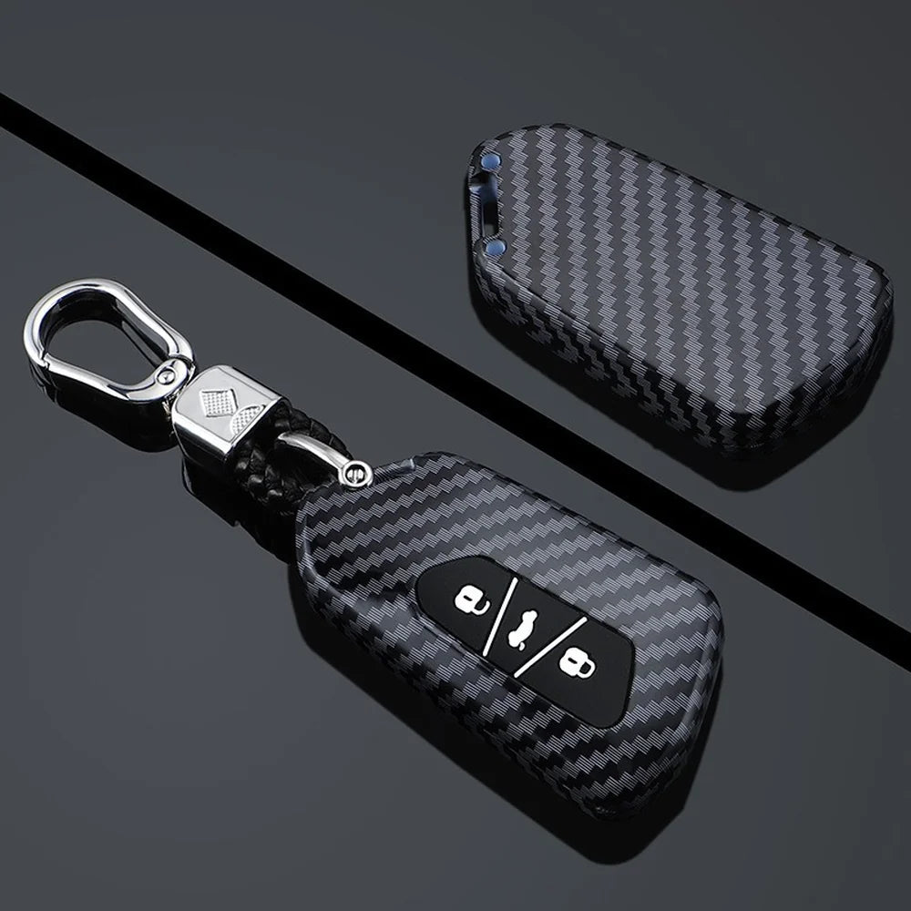 ABS Carbon Fiber Texture Car Key Case Cover For VW ID.3 2025 - Evooor