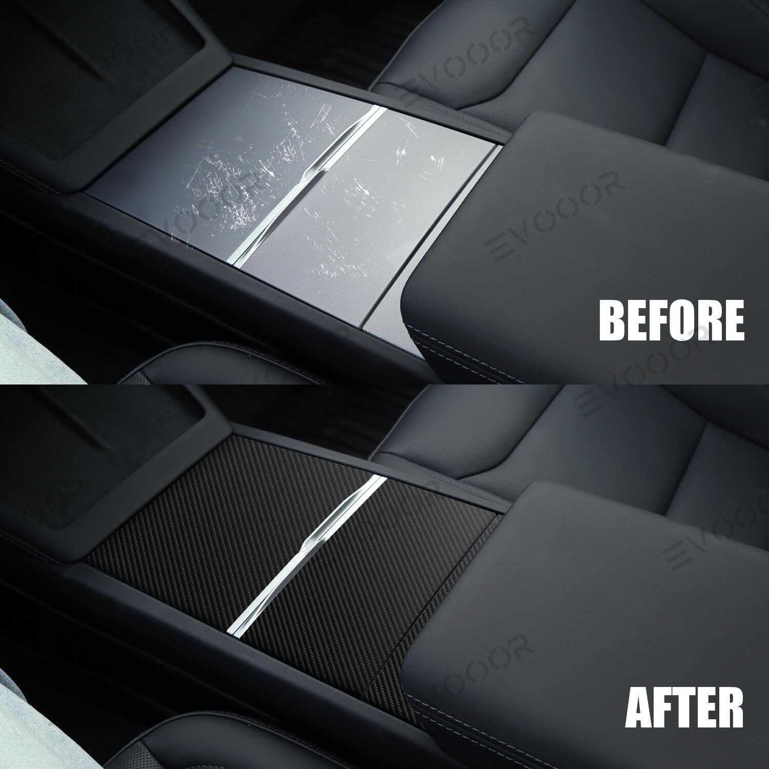 2024 Model 3 Highland Real Carbon Fiber Center Panel for Tesla - Evooor