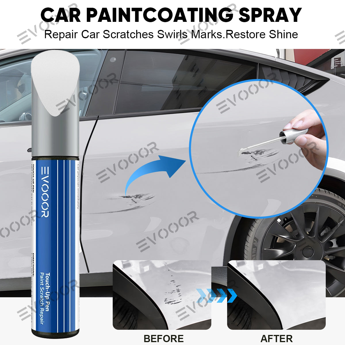 Tesla Color Paint Repair Pen for Model 3/Y/S/X - OEM Original Touch Up Paint Pen