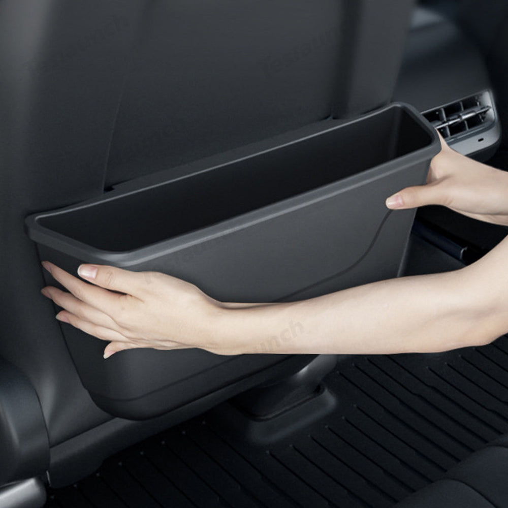 Tesla Model Y/M 3: Durable Rear Seat TPE Storage Organizer - Keep Your Car Neat and Tidy! - Evooor