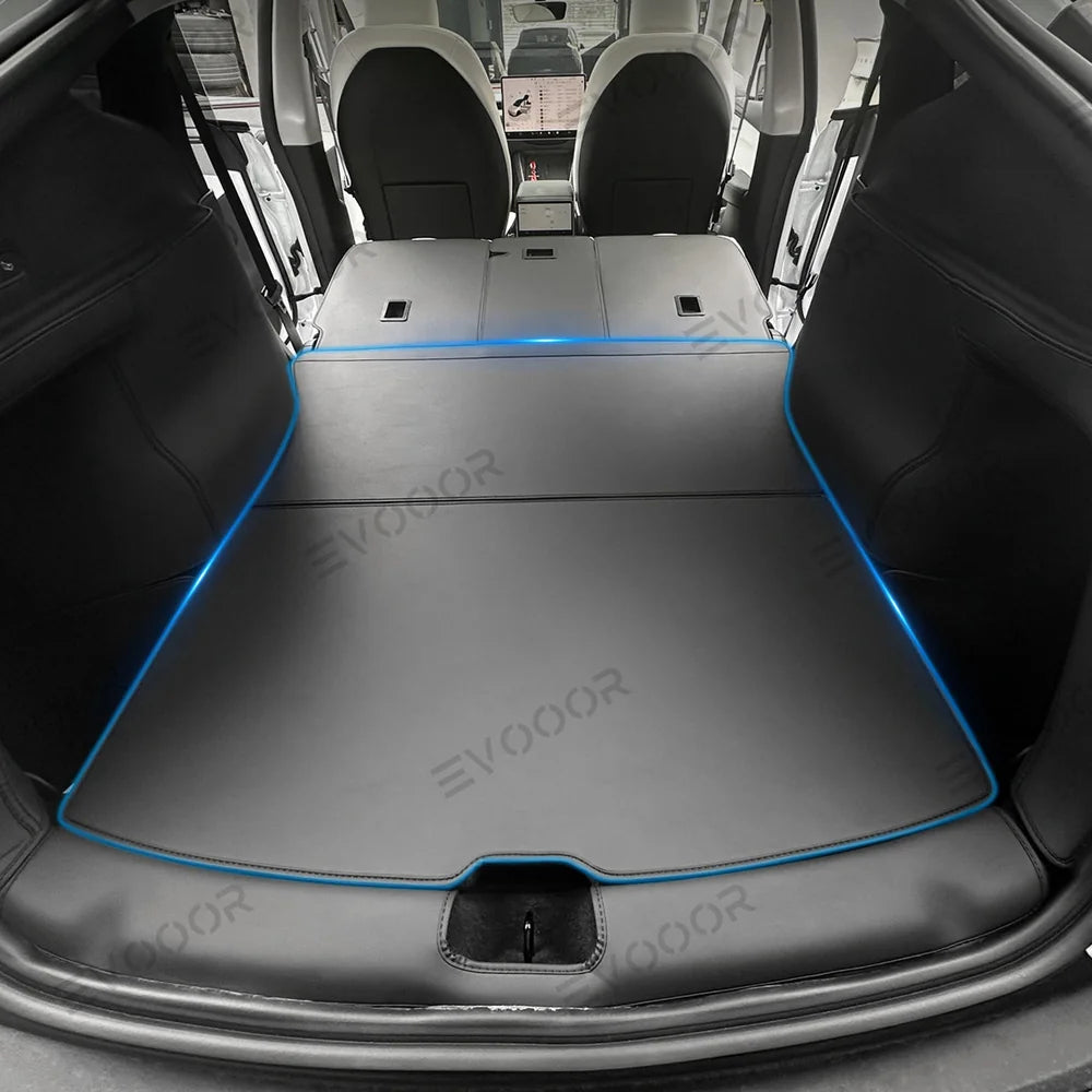 Napa Leather Rear Trunk Mat – Durable Protection for Tesla Model Y Juniper 2025+