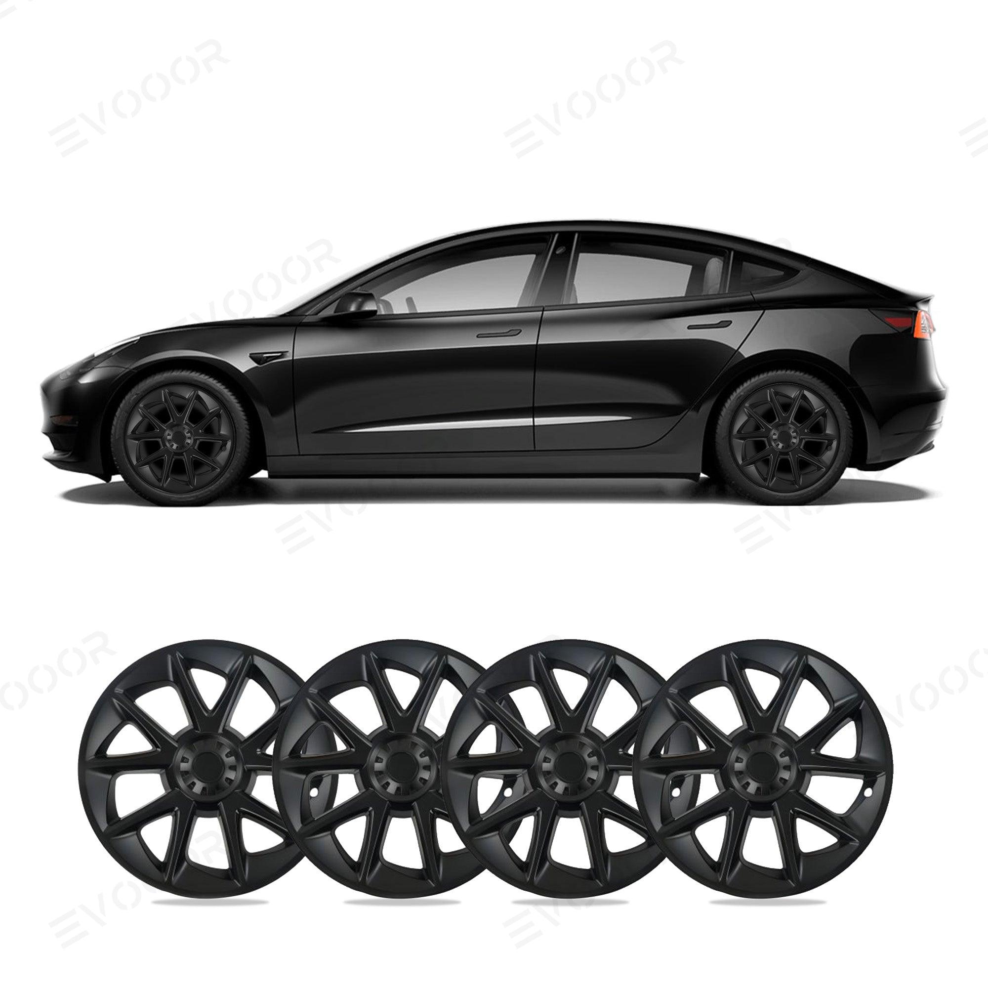 Model 3 18'' Aero Wheels Cover Hubcaps Replacement 4PCS for Tesla (2017-2023) - Evooor